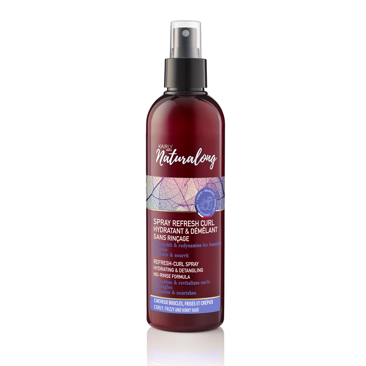 Spray Refresh Curl  Hydratant et Dmlant sans rinage | NATURALONG